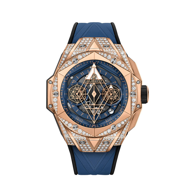 Big Bang Sang Bleu II King Gold Blue Pavé