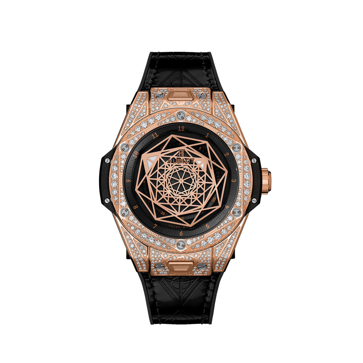 Big Bang SANG BLEU KING GOLD PAVÉ