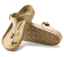 Birkenstock Recovery Thong Sandal - Gizeh EVA - Metallic Gold, 37