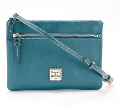 Dooney & Bourke Saffiano Leather Patsy Crossbody - Deep Teal