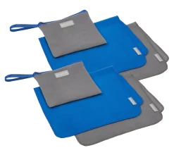 MISSION Set of 4 Cooling Towels With 2 Travel Pouches