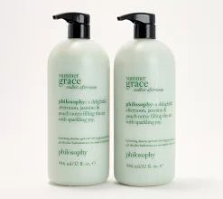 philosophy 32oz supersize summer fine fragrance shower gel duo - afternoon