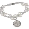 Irish Three Pence Magnetic Closure Coin Bracelet