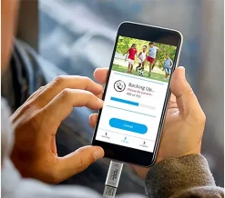 Alternative view of Picture Keeper Connect 64GB Storage Device w/ Fire & Water Resistant Pouch