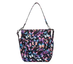 Lug Classic N/S Shoulder Bag with Crossbody Strap - Toss - WtrClrBttrFlies