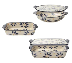 Temp-tations Old World 5-Piece Essential Bakeware Set - Blue