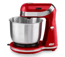 Dash Everyday 3-qt Stand Mixer with Beaters - Red
