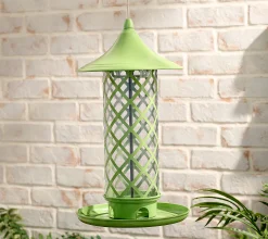 Martha Stewart Metal Bird Feeder - Green
