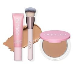 Doll 10 TCE Liquid Filter Foundation with Powder & Brush - Medium
