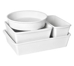 Temp-tations Woodland 5-Piece Nestable Bakeware Set - White