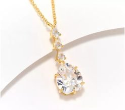 Diamonique x Kathy Levine Lorraine Historic Cut Necklace, Sterl