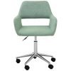 Teamson Home Fabric Swivel Home Office Chair, Mint