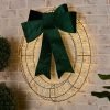 Home Reflections Oversized 28" LED Wreath with Bow
