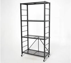 POP-It 4-Tier Collapsible and Adjustable Shelf Rack