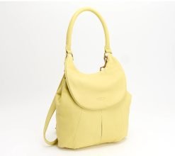 American Leather Co. 2-in-1 Leather Bag - Citrus