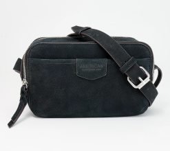 Alternative view of American Leather Co. Nashville Leather Double Zip Crossbody