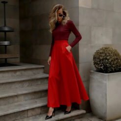 Alternative view of Elegant Solid-Color Skirt For Women