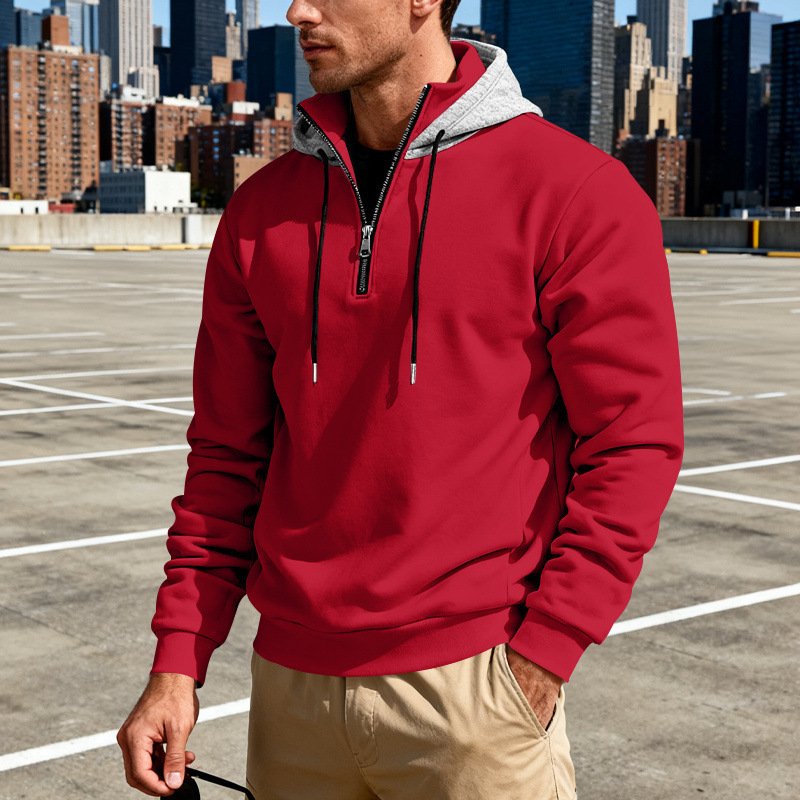 Light-luxury Commuter-style Long-sleeve Hoodie With A Stand-up Collar - Image 2