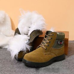 Alternative view of Mens Sheepskin-Trimmed Thermal Cotton Boots