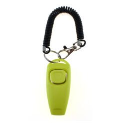 Two-in-one Clicker Pet Training Clicker Pet Clicker Whistle Dog Training Whistle Yellow Bracelet - Army Green
