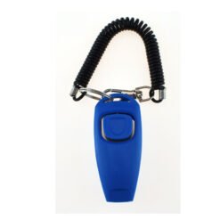 Two-in-one Clicker Pet Training Clicker Pet Clicker Whistle Dog Training Whistle Yellow Bracelet - Light Blue
