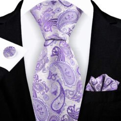 Jacquard-embroidered Cashew Flower Tie - 8YT15