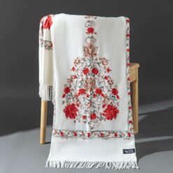 Ethnic-style Embroidered Knitted Shawl For Women