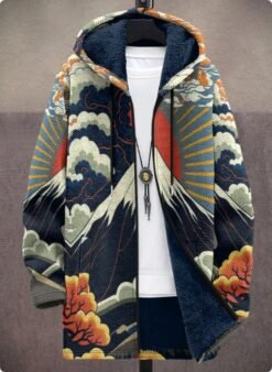 Men's Winter Printed Plush Lining  Thick And Windproof - Style 12, 4XL