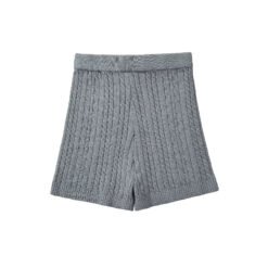 Hot Girl Knitted Shorts For Women - Grey, L