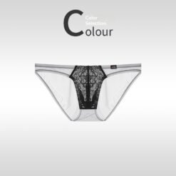 Men's Briefs Ultra-thin Ice Silk - Light Grey, 3XL