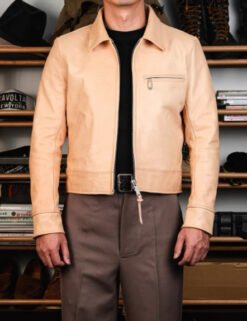 Alternative view of Retro American-Style Lapel Detroit Work Jacket