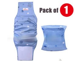 Pet Washable Physiological Dog Diaper Pants - Sapphire Blue, L