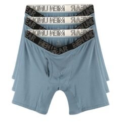 V-Shape Mens Breathable Boxer Briefs For Running And Fitness  Extended Length