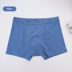 Breathable Washable Cotton Underwear For Mid- To Older-Aged Adults With Mild Incontinence - Men's Blue, 2XL