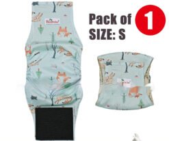 Pet Washable Physiological Dog Diaper Pants - Grass Green, M