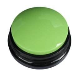 Voice Recording Button For Communication Pet Training Buzzer 30 Second Record Playback Dog Toy Voice Recording Clicker - Green