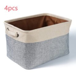 Dog Toy Basket - Beige, 4PCS