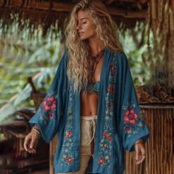 Linen Shawl-printed Buttonless Shirt Travel Ethnic-style Shawl - GKNH57164U8, 2XL