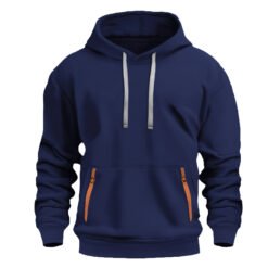 New Fallwinter Mens Fleece-lined Hoodie - Navy Blue, S