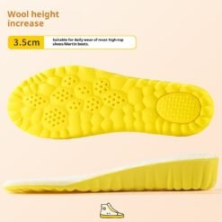 Cloud Winter Warm Height Increasing Insole Wool Fleece Lined - 3.5cm, 41to42