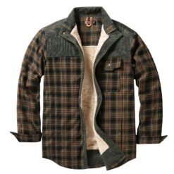 European-size Plaid Shirt Mens Outerwear - Light Green, M