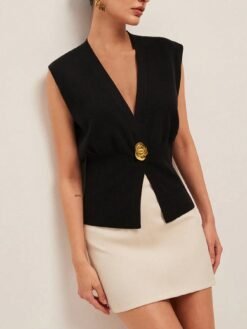 Alternative view of Women's Casual Knit Vest Stylish Top