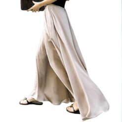 Casual pants wide-leg hakama - Apricot, XL