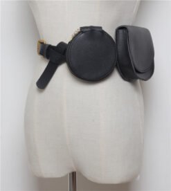 Simple Belt Waist Bag Fashion Mobile Phone Bag Mini Belt - Black