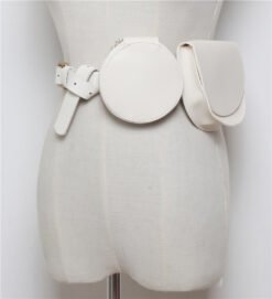 Simple Belt Waist Bag Fashion Mobile Phone Bag Mini Belt - White