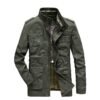 Men's Multi-pocket Utility Jacket Stand Collar