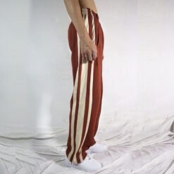 Street Casual Wide-leg Pants - Red, 2XL