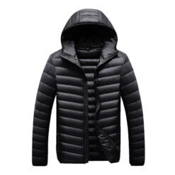 Men's lightweight down jacket - Black, M