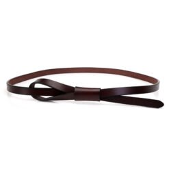 Thin fashion belt - Coffee