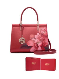 Bridal Fashion And Practical Red Wedding Bag - Red gift box